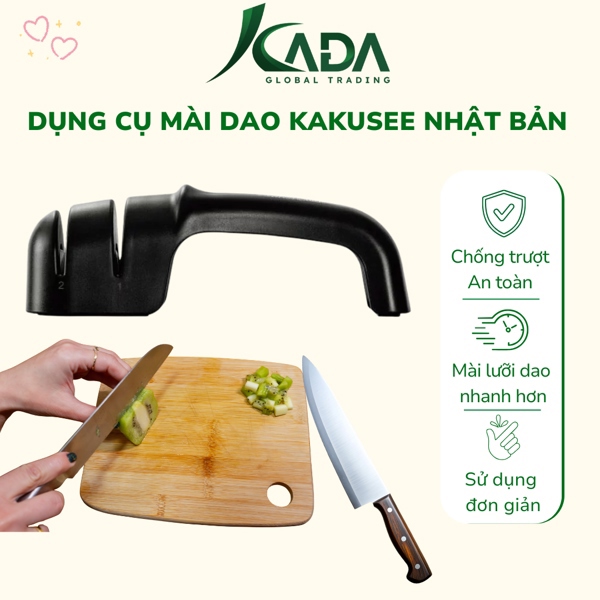 TQ - Dụng cụ mài sắc dao 2 cấp độ, tay cầm chống trượt Kakusee
