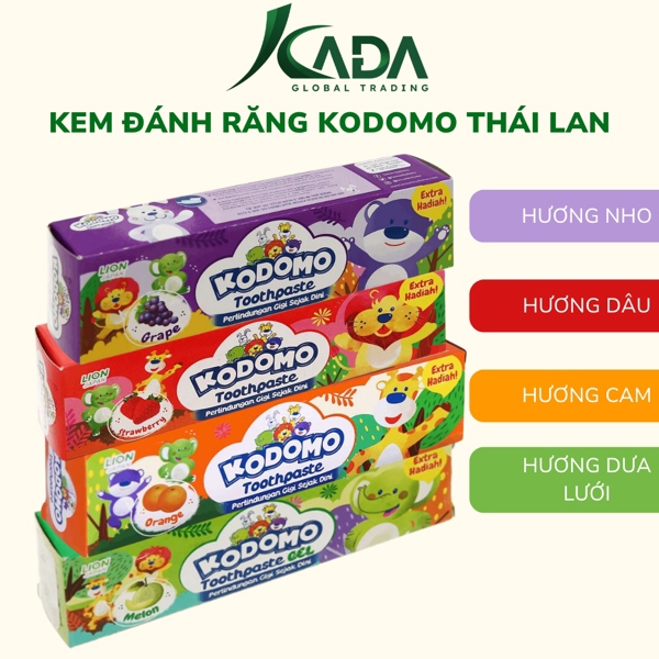 TL - Kem Đánh Răng trẻ em Kodomo 45gr - Nho (T36) - Ảnh 2