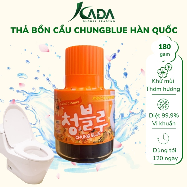 HQ - Cốc thả bồn cầu Chung Blue Hàn Quốc 180g (T24)