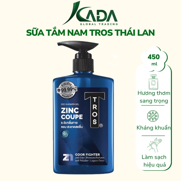 TL - Sữa tắm nam Tros Pro 450ml - Zinc Couple (T12)