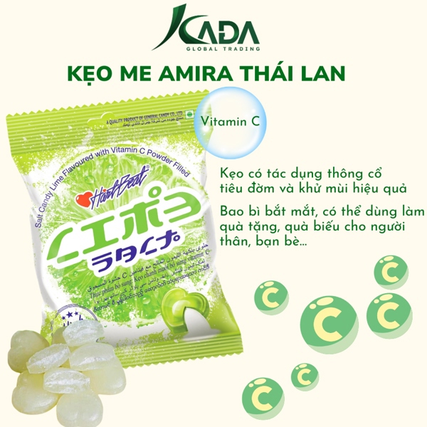 Alternative view of TL - Kẹo Chanh Muối HeartBeat Thái Lan 100g (T40)