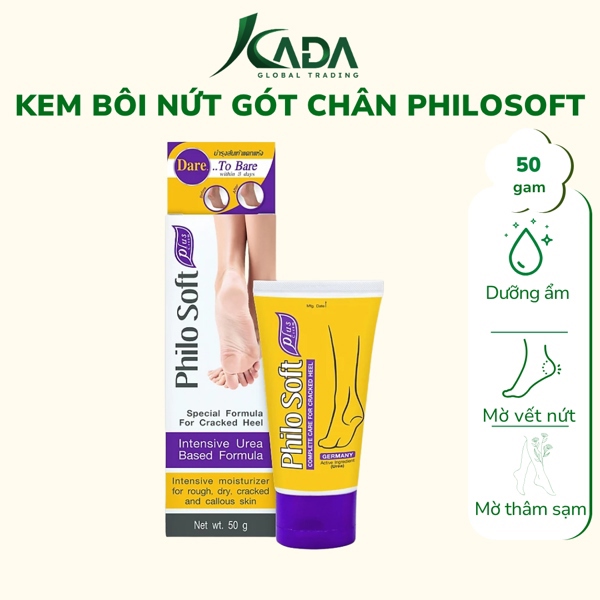 TL - Kem thoa nứt gót chân giảm chai sần, nứt nẻ - Philosoft cream 50gr (T48)