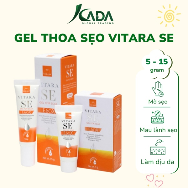 TL - Kem bôi mờ sẹo, thâm sẹo, thâm mụn Vitara se gel for scar