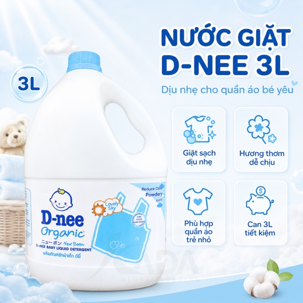 Alternative view of TL - Nước giặt Dnee dành cho quần áo em bé 3000ml - Xanh Dương (T4)