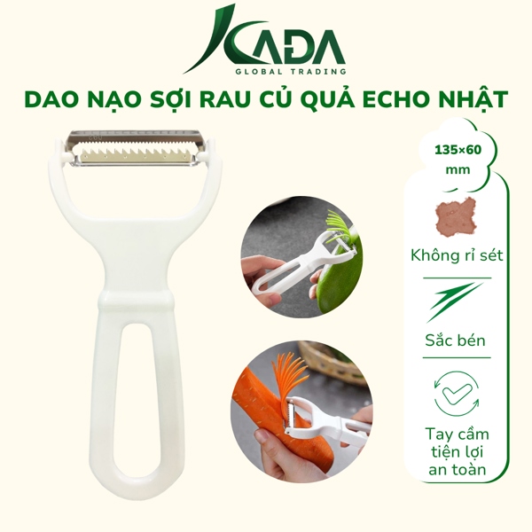 NB - Dao nạo sợi bằng inox, cán nhựa, kích thước 135x77mm