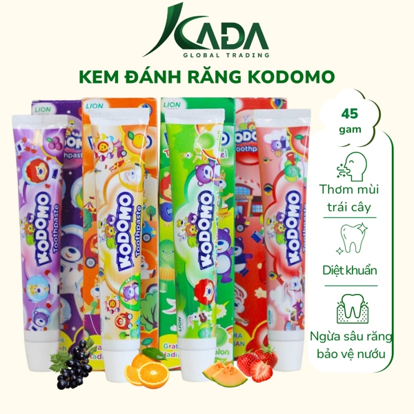 ID - Kem đánh răng trẻ em Kodomo 45g - dâu (T36) - Ảnh 4