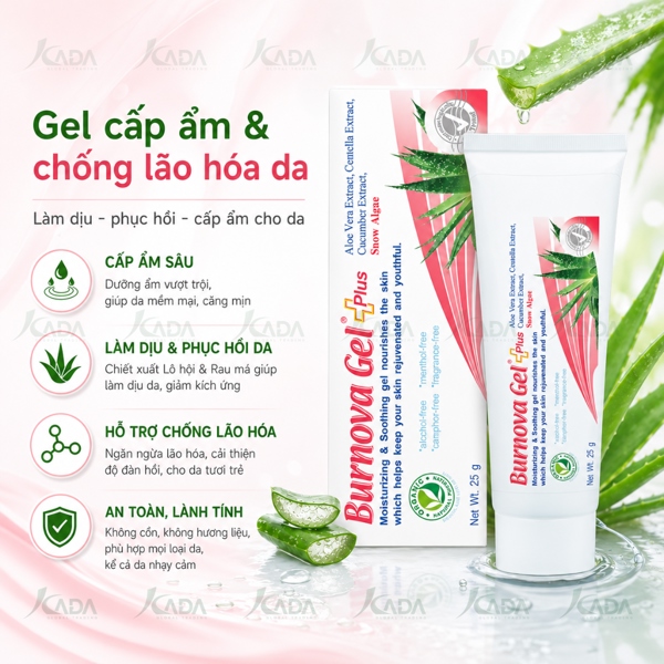 Alternative view of TL - Gel dưỡng ẩm và chống lão hóa da Burnova Gel Plus Snow Algae