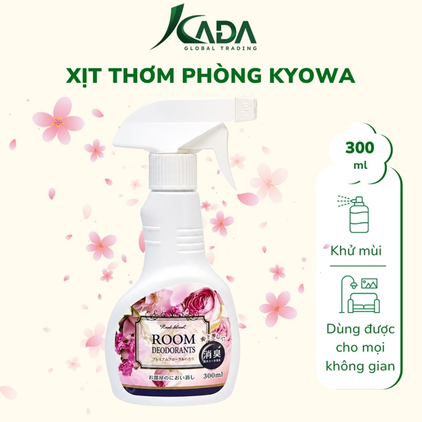 HQ - Xịt phòng Kyowa hương hoa 300ml (T10)