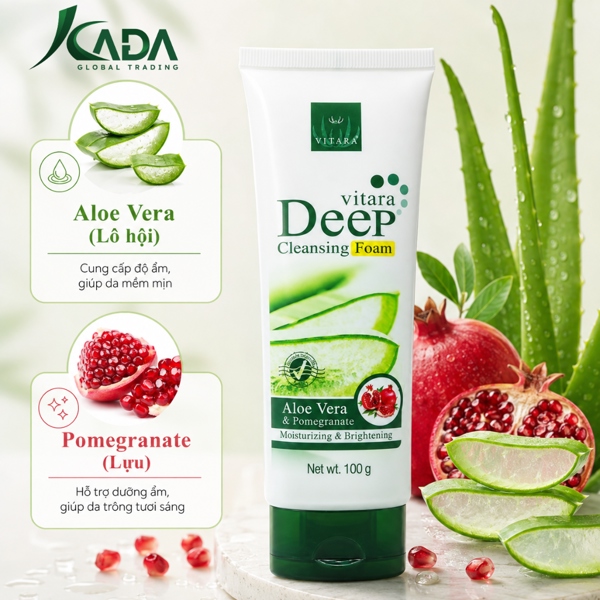 Alternative view of TL - Sữa rửa mặt dành cho da dầu mụn Vitara Deep Cleasing Foam 100g