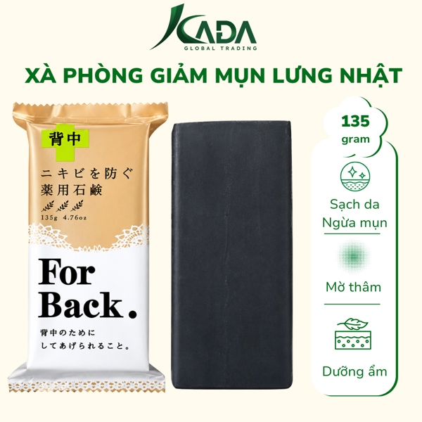 NB - Xà phòng giảm mụn lưng, mụn mông, mụn ngực, Xà phòng Pelican For Back Nhật Bản giảm mụn body