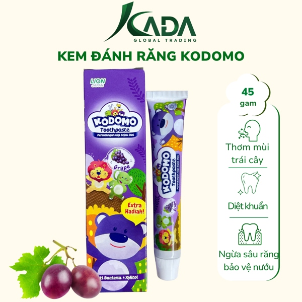 TL - Kem đánh răng trẻ em Kodomo 45gr (T36)