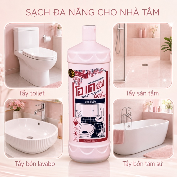 Alternative view of TL - Dung dịch tẩy toilet Okay 960ml (T12)