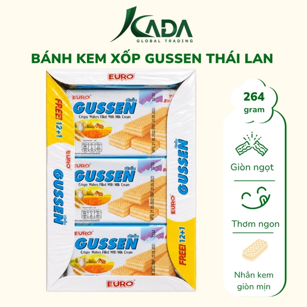 TL - Bánh xốp nhân kem Gussen 264g (T12)