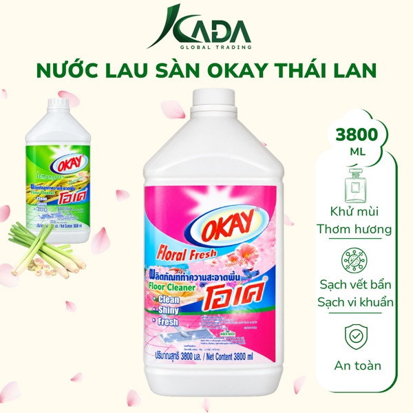 TL - Nước lau sàn Okay Thái Lan 3.8L (T4)