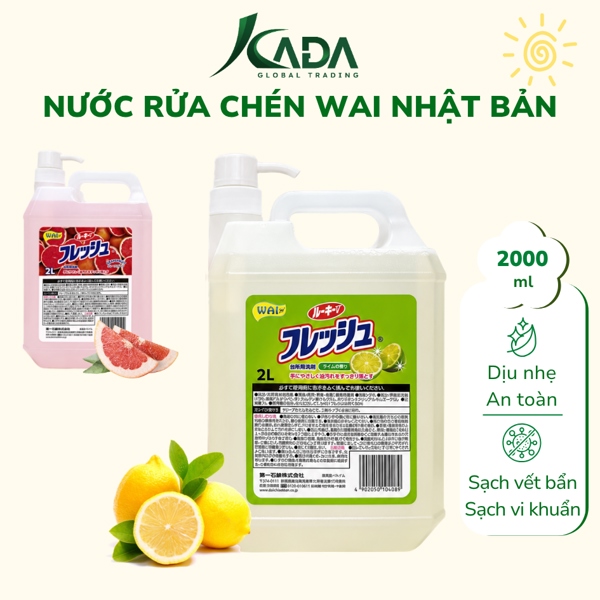NB - Nước rửa chén có vòi WAI Rookie V 2L - hương chanh (T6)