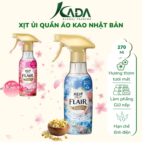 NB - Xịt ủi quần áo KAO 270ml (T12)