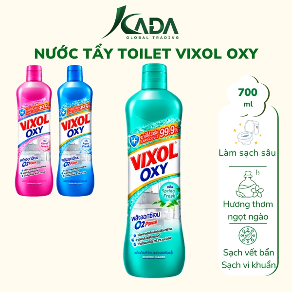 TL - Nước tẩy toilet Vixol Oxy 700ml - Xanh lá (T12)