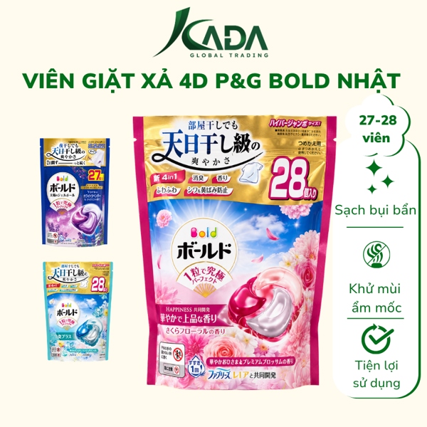 NB - Viên giặt xả 4D P&G Bold