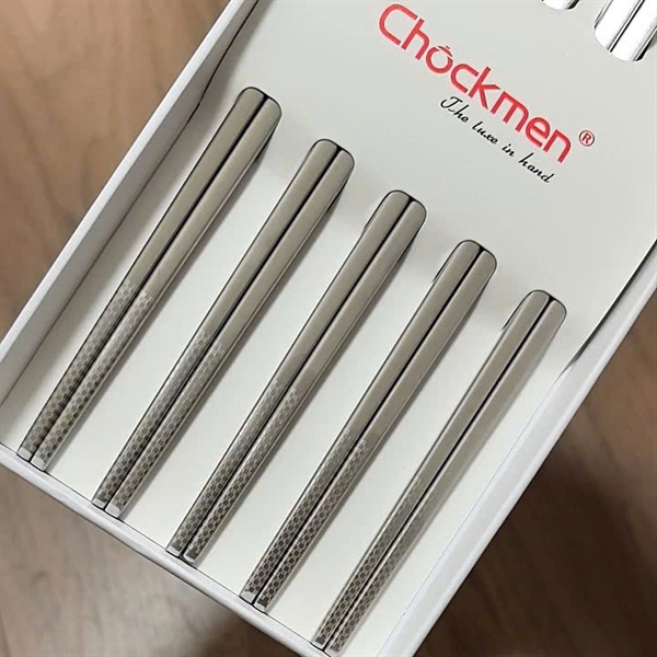 TQ - Hộp 5 Đôi Đũa Inox Chockmen - S130 - C658 - Ảnh 4