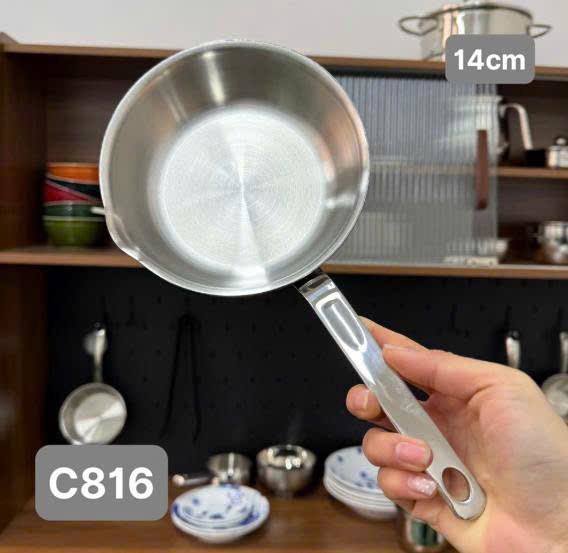 TQ - Chảo Mini Chiên Trứng Có Đầu Rót Chockmen 14cm - C816 - Ảnh 3