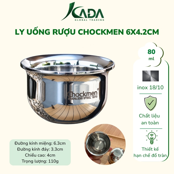 TQ - Ly Chén Uống Rượu Chockmen 6x4.2cm - C95
