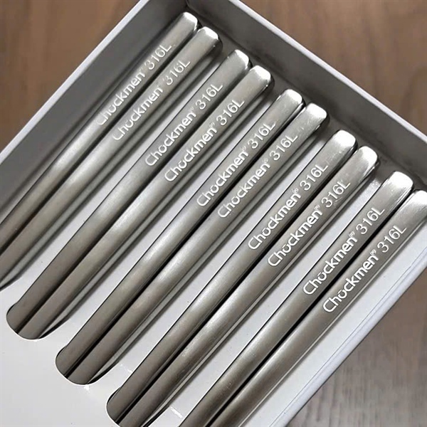 TQ - Hộp 5 Đôi Đũa Inox Chockmen - S130 - C658 - Ảnh 3