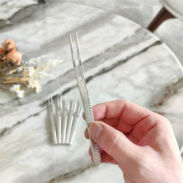 TQ - Set 6 Nĩa Trái Cây Vân Đá Chockmen - C785 - Ảnh 3
