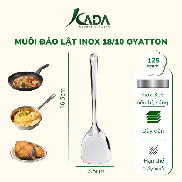 TQ - Muôi Đảo Lật Mirror Inox 18/10 Oyatton - O522